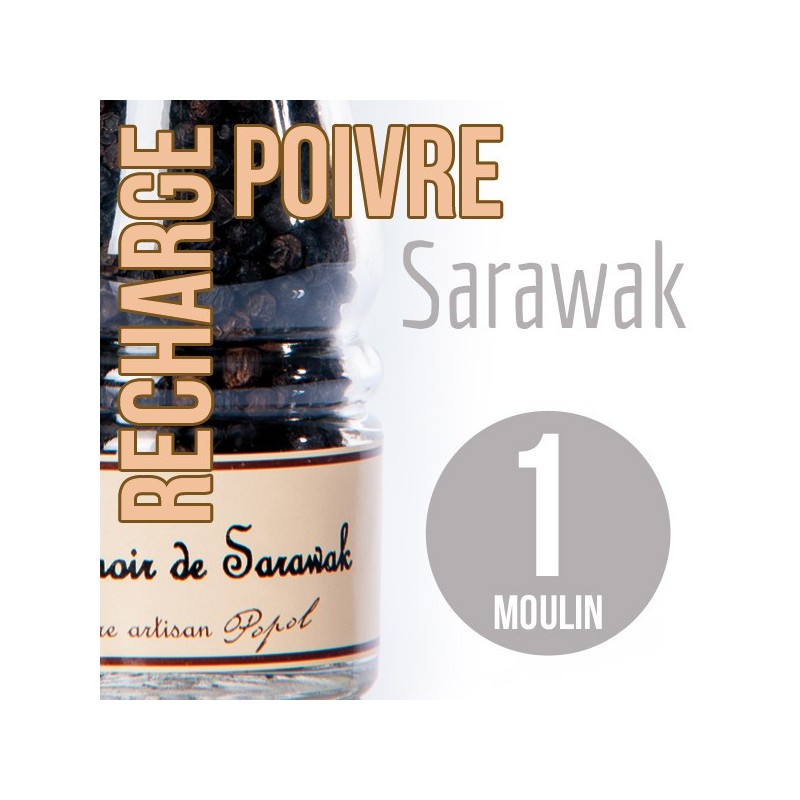 Poivre sarawak recharge pour 1 moulin 100g
