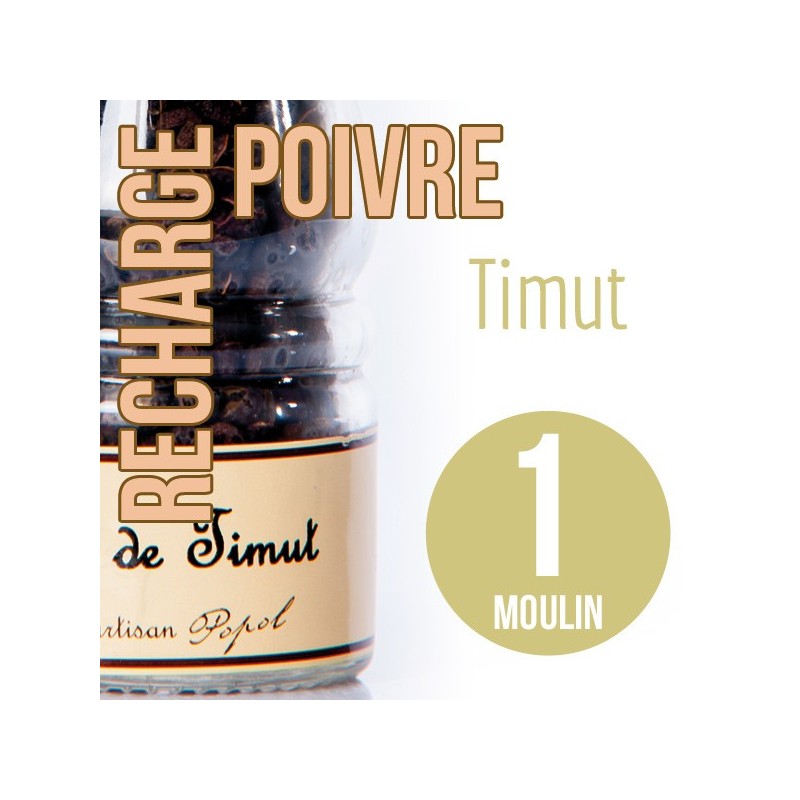 Baie timut recharge pour 1 moulin 30g Baie timut recharge pour 1 moulin 30g