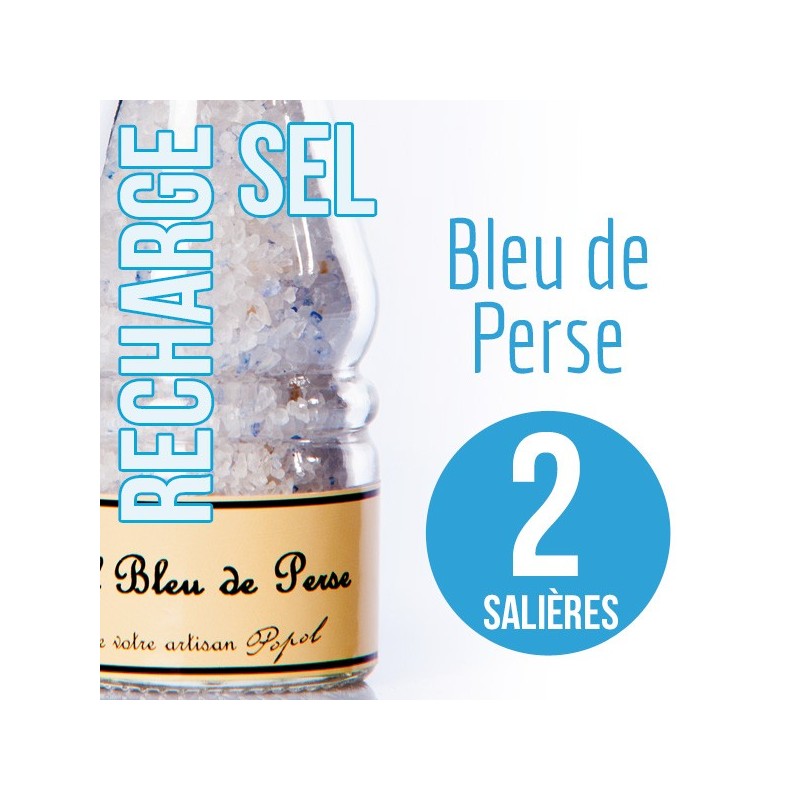 Sel bleu de perse pour 2 salières 220g Sel bleu de perse pour 2 salières 220g