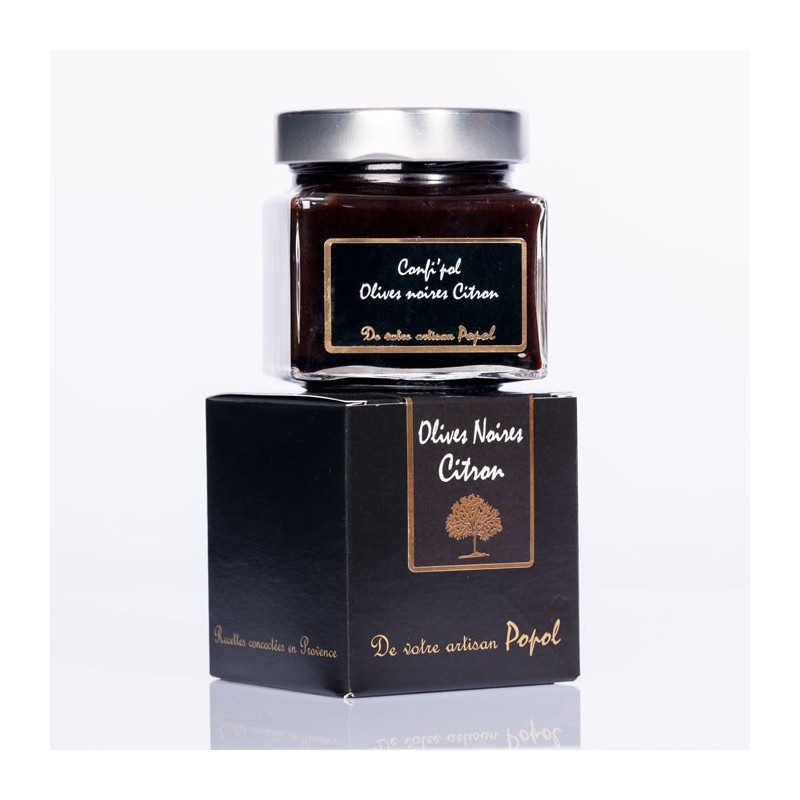 Confi pol Olive noire citron 225g Confi pol Olive noire citron 225g