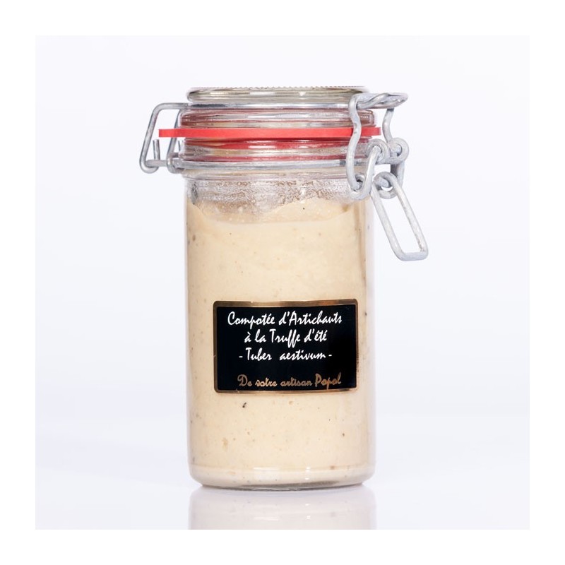 Compotée Artichauts Truffes d été (tuber aestivum) 220g Compotée Artichauts Truffes d été (tuber aestivum) 220g