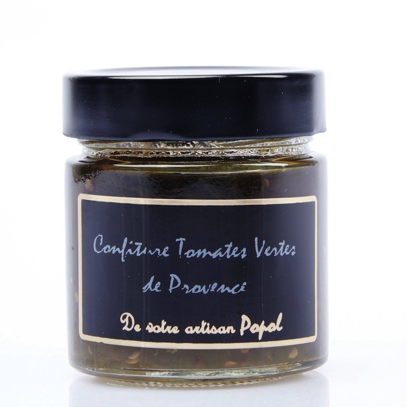 Confiture Tomates verte Provence sucre de canne 250 g