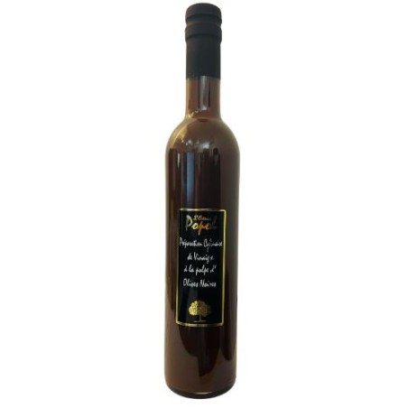 Vinaigre à la pulpe d'Olives Noires - Préparation culinaire 500ml